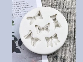 Molde silicona 5 moños 